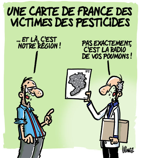 Une Carte De France Des Victimes De Pesticides Wingz Dessinateur De Presse