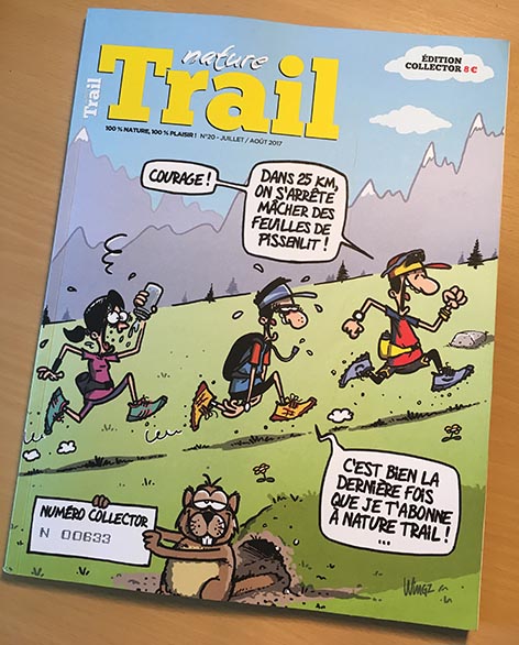 dessin d'humour trail course à pied